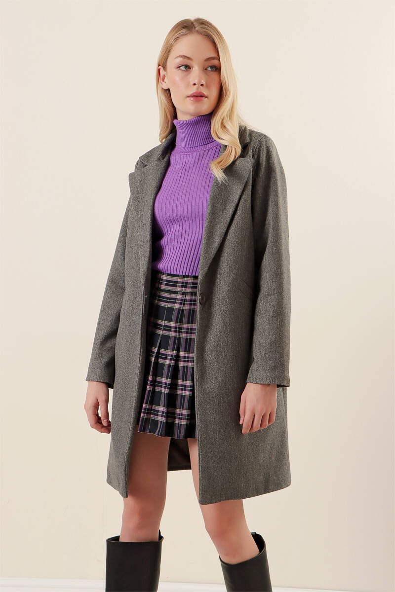 9085 Kaşe Kaban - Antrasit - BİGDART