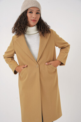 9085 Kaşe Kaban - Hardal - 3