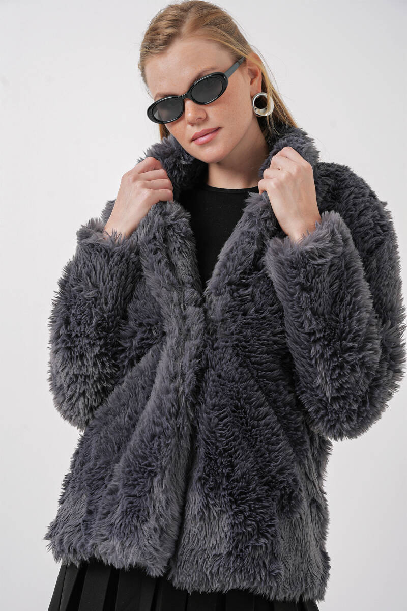 9088 Peluş Kaban - Antrasit - BİGDART