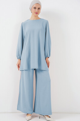 Ayrobin Tunik Pantolon Alt Üst Takım 6712 - Açık Mavi 