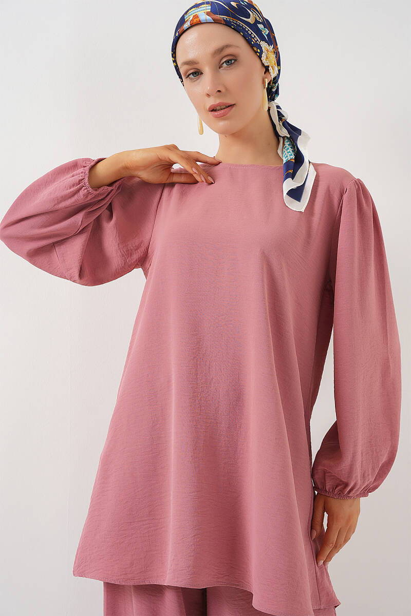 Ayrobin Tunik Pantolon Alt Üst Takım 6712 - Pembe (1)