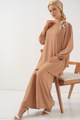 Ayrobin Tunik Pantolon Alt Üst Takım 6712 - Vizon - 3