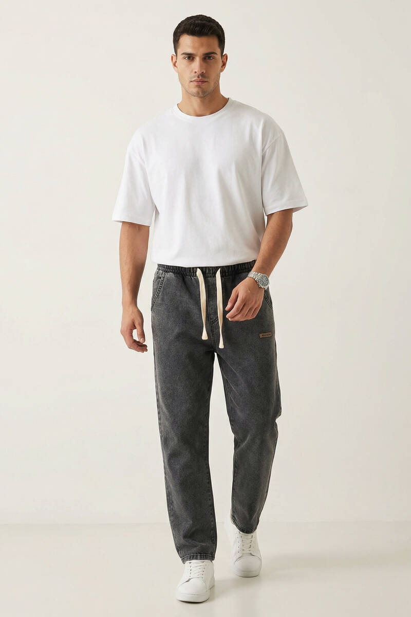 Erkek Rahat Kesim Baggy Jean Pantolon 30073 - Antrasit - BİGDART
