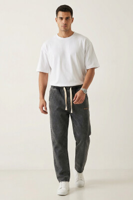 Erkek Rahat Kesim Baggy Jean Pantolon 30073 - Antrasit - BİGDART