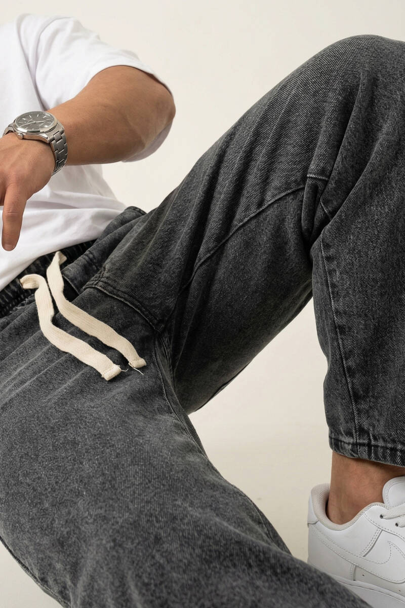 Erkek Rahat Kesim Baggy Jean Pantolon 30073 - Antrasit (1)