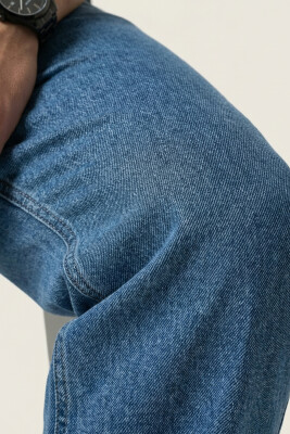 Erkek Rahat Kesim Baggy Jean Pantolon 30073 - Lacivert - 3