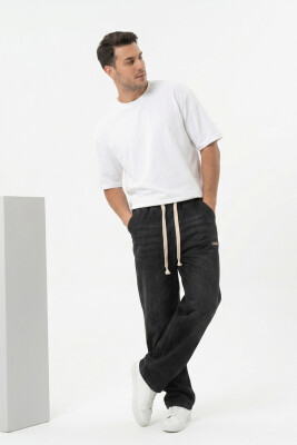 Erkek Rahat Kesim Baggy Jean Pantolon 30073 - Siyah - 3