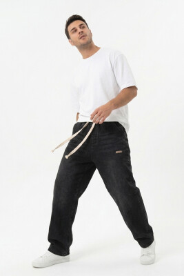 Erkek Rahat Kesim Baggy Jean Pantolon 30073 - Siyah - 4