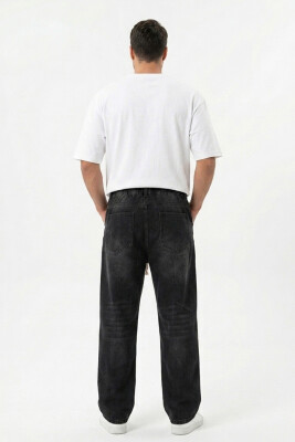 Erkek Rahat Kesim Baggy Jean Pantolon 30073 - Siyah - 5