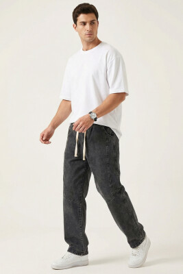 Erkek Rahat Kesim Baggy Jean Pantolon 30074 - Antrasit - BİGDART