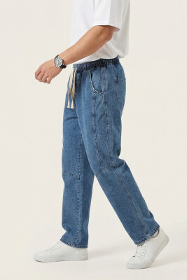 Erkek Rahat Kesim Baggy Jean Pantolon 30074 - İndigo - 3