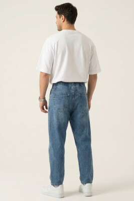Erkek Rahat Kesim Baggy Jean Pantolon 30074 - İndigo - 5