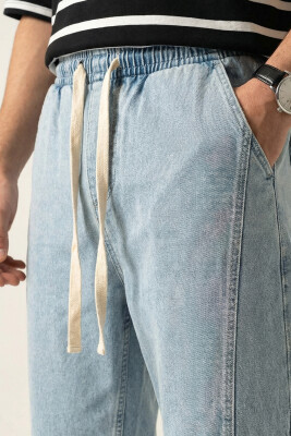 Erkek Rahat Kesim Baggy Jean Pantolon 30074 - Mavi - 4