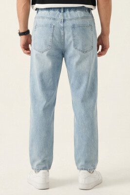 Erkek Rahat Kesim Baggy Jean Pantolon 30074 - Mavi - 5