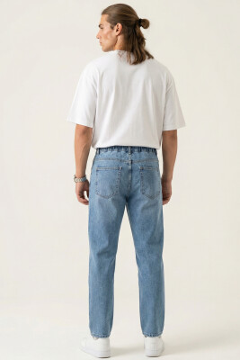 Erkek Rahat Kesim Baggy Jean Pantolon 30075 - İndigo - 4