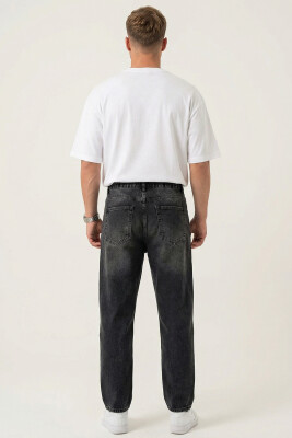 Erkek Rahat Kesim Baggy Jean Pantolon 30075 - Siyah - 4