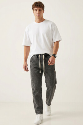 Erkek Rahat Kesim Baggy Jean Pantolon 30076 - Antrasit - BİGDART