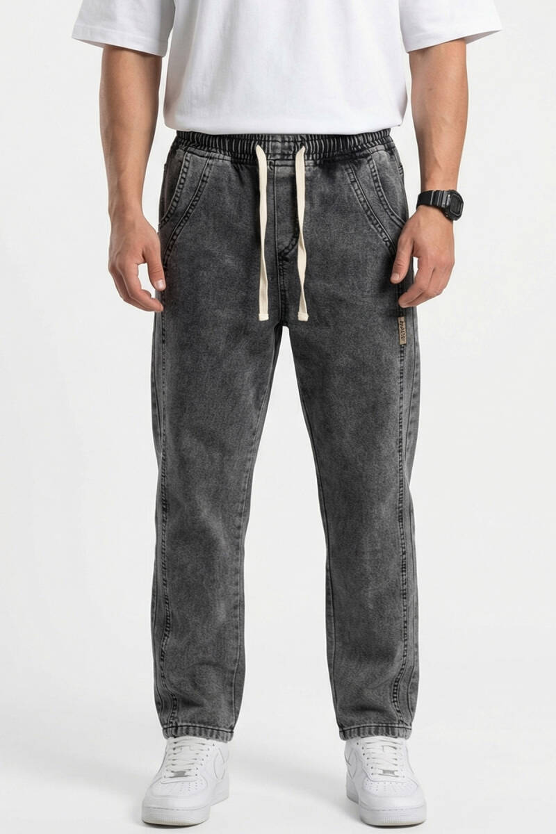 Erkek Rahat Kesim Baggy Jean Pantolon 30076 - Antrasit (1)