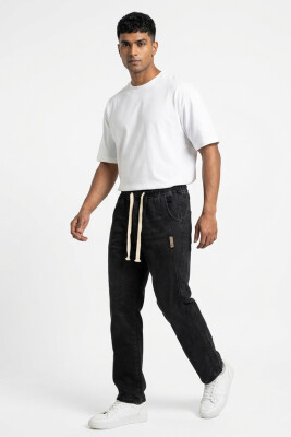Erkek Rahat Kesim Baggy Jean Pantolon 30076 - Siyah - 2