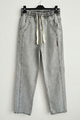 Erkek Rahat Kesim Baggy Jean Pantolon 30076 - Taş - 4