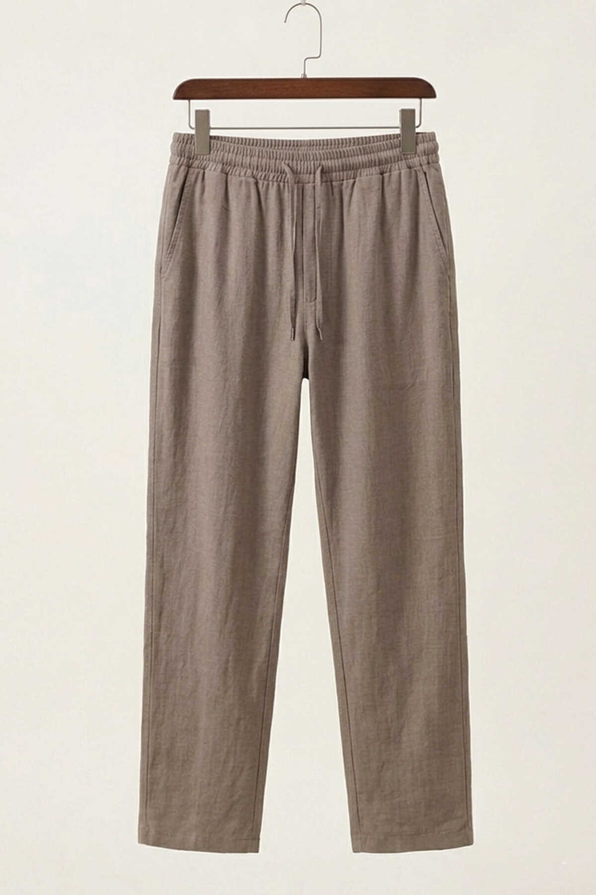 Erkek Rahat Keten Pantolon 30118 - Vizon - 4