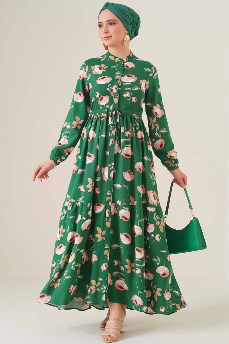 Göz Alıcı Yazlık Tesettür Uzun Elbise Modelleri