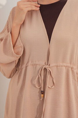 Kadın Ayrobin Kimono Pantolon İkili Takım 30101 - Bej - 5