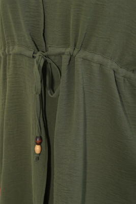 Kadın Ayrobin Kimono Pantolon İkili Takım 30101 - Haki - 5