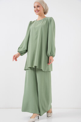 Ayrobin Tunik Pantolon Alt Üst Takım 6712 - Çağla 