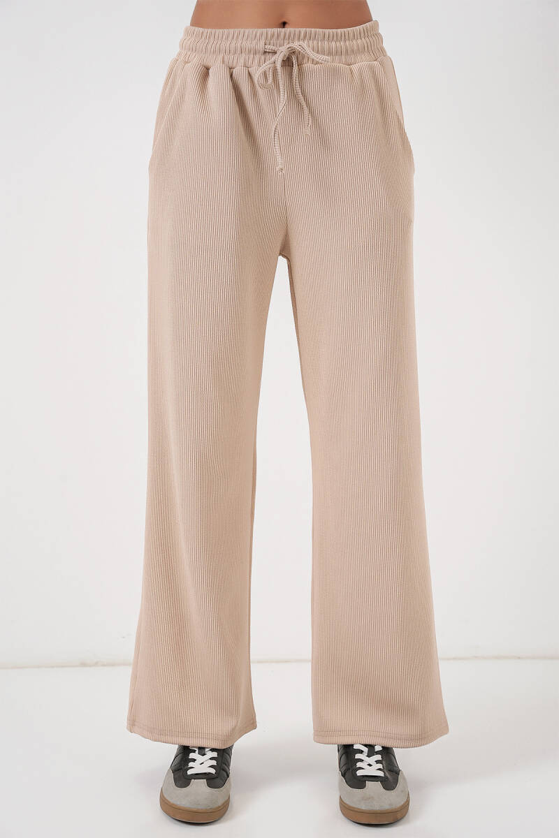 Kadın Fitilli Pantolon 30053 - Bej (1)