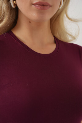 Kadın Kolsuz Body 4347 - Bordo - 5