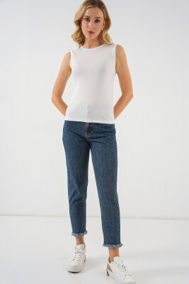 Kadın Kolsuz Body 4347 - Ekru - 2