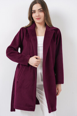 Kadın Kuşaklı Kaban 9171 - Bordo - 5