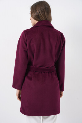 Kadın Kuşaklı Kaban 9171 - Bordo - 8