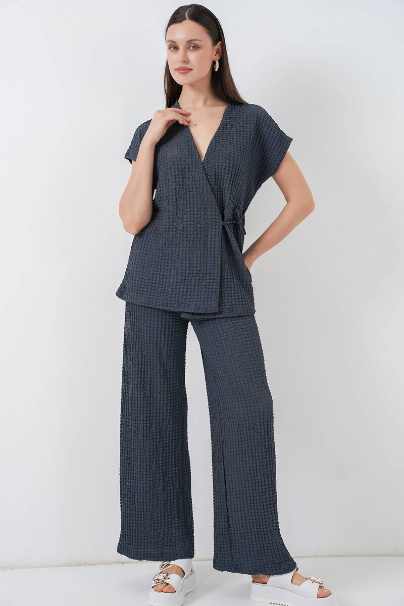 Kadın Örme İkili Takım 30064 - Antrasit - BİGDART