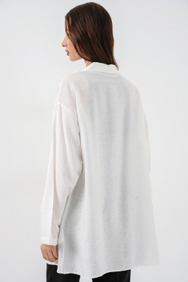 Kadın Salaş Bağcıklı Kimono 5981 - Beyaz - 5