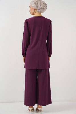 Kadın Tunik Pantolon Alt Üst Takım 6663 - Mor - 6