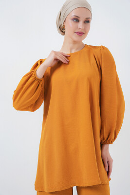 Ayrobin Tunik Pantolon Alt Üst Takım 6712 - Hardal - 2