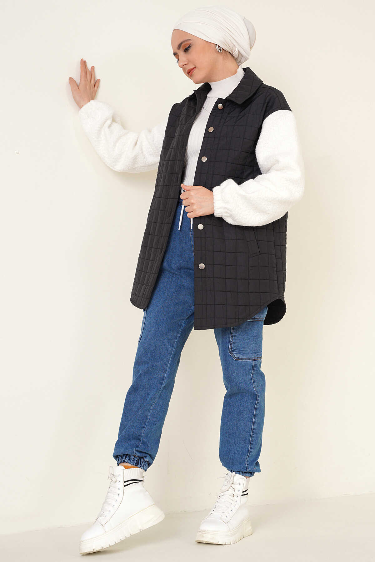 Mevsime Uygun Tesettür Etek ve Ceket Kombinleri