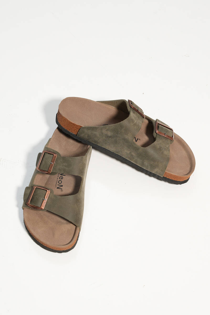 Unisex Ortopedik Terlik 010182 - Haki - BİGDART