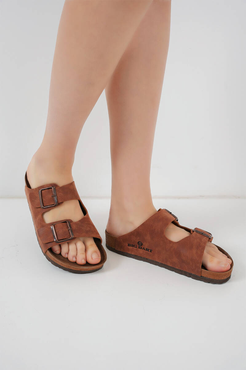 Unisex Ortopedik Terlik 010182 - Taba - BİGDART